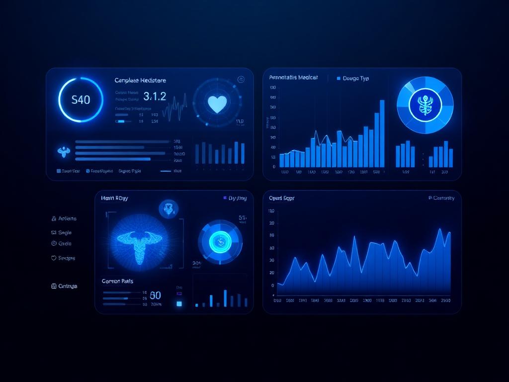 MediCore Platform — Healthcare SaaS interface concept